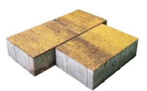 Тротуарная плитка Фабрика Готика Новый Город 240х160х60, 160х160х60, 80х160х60 мм Янтарь